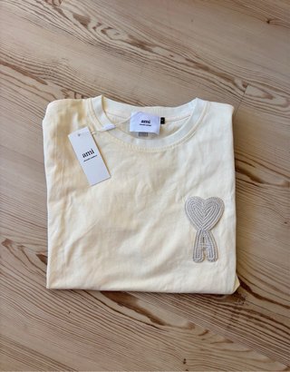 T-shirt Ami Paris Bege