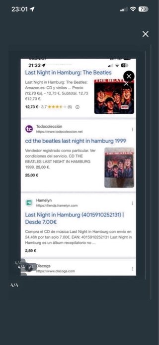 CD The Beatles Last Night in Hamburg