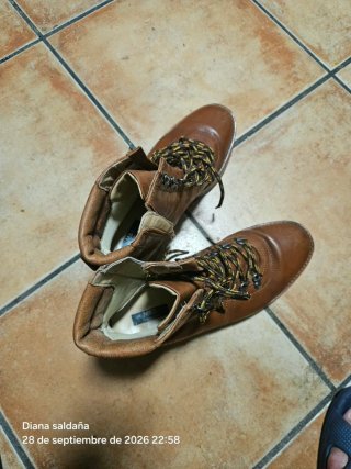 Botas de cuero marrones talla 41