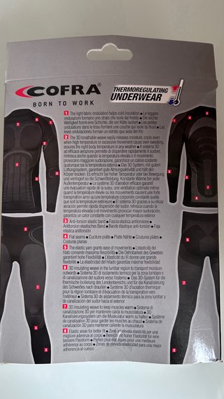 Camiseta Térmica Cofra BRYNE V391 Talla 2XL