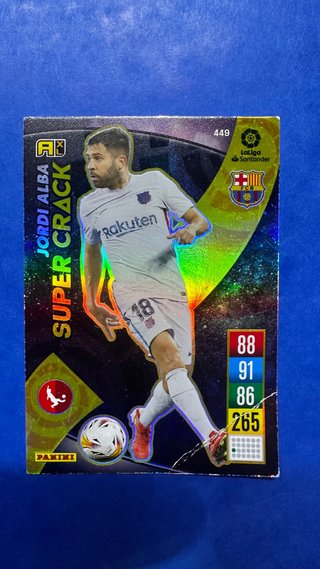 Cromo Adrenalyn XL 2021 Jordi Alba Super Crack