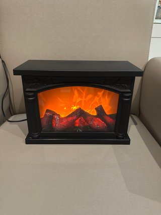 Chimenea decorativa con efecto fuego a luz