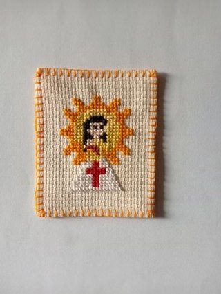 Virgen del Pilar Bordada a Mano