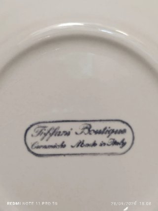 6 Platos Postre Vintage Patos TIFFANI