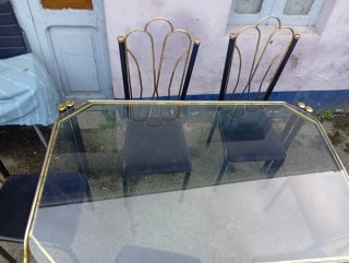 Mesa de Salón con Sobre de Cristal