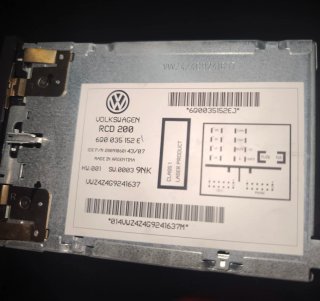 RADIO CD VOLKSWGEN POLOIV (2007-2008)