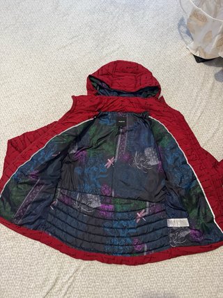 Chaqueta Desigual Roja con Estampado