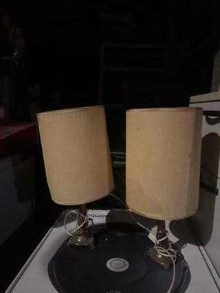 Set de 2 Lámparas Antiguas