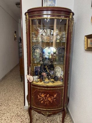 Set muebles recibidor Luis XIV mármol y madera