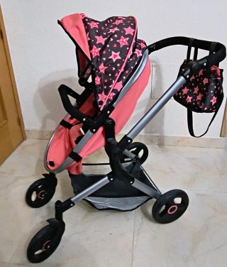 Carro de muñecas con estrellas