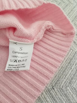Jersey Rosa con Detalle de Pelo