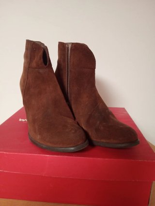 Botines Wonders de Piel Marrón Talla 39