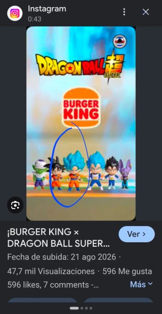 Figura Colección Burger King Dragon Ball