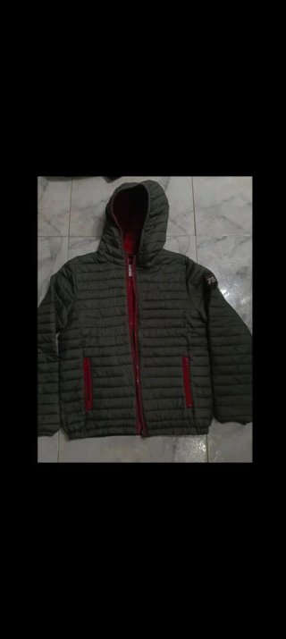 Chaquetón Enguatado Verde Talla 11-12 Años