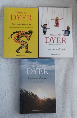 3 libros Wayne W. Dyer. Por 10€ Autoayuda