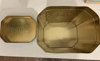 Caja metálica muesli Alpen no added sugar años 90