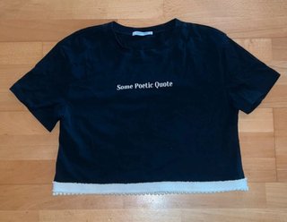 Camiseta Zara Some Poetic Quote