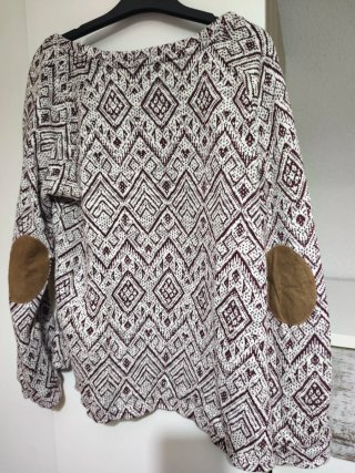 Jersey Finito Granate con Estampado