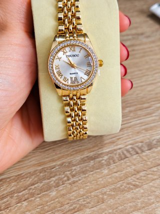 Reloj elegante para mujer de acero inoxidable