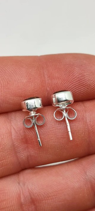 Pendientes de Plata y Cuarzo Ahumado.