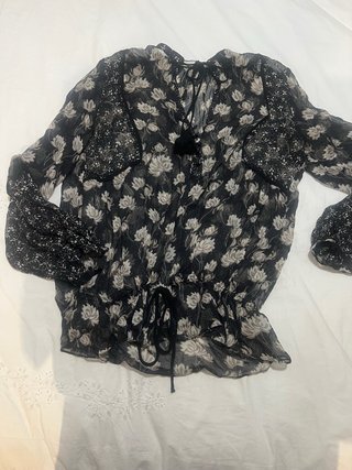 Blusa Zara Estampada Talla M