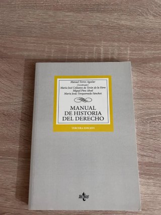 Libro de historia del derecho para 1 de derecho