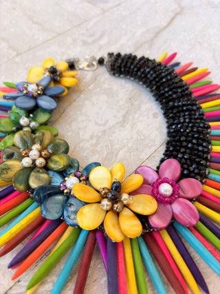 Collana Ottaviani Bijoux Fiori Madreperla