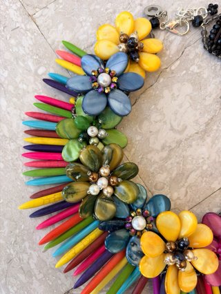 Collana Ottaviani Bijoux Fiori Madreperla