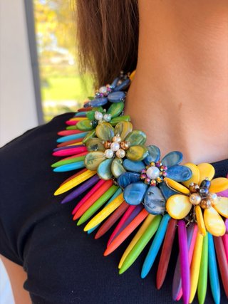 Collana Ottaviani Bijoux Fiori Madreperla