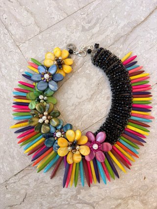 Collana Ottaviani Bijoux Fiori Madreperla