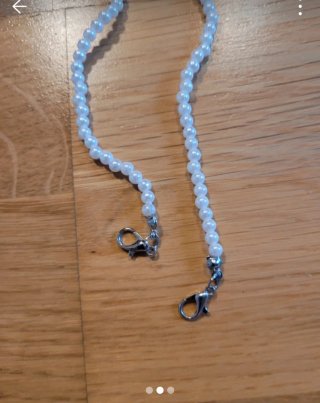 Cadena para gafas de perlas