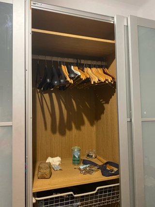 2 Armarios con Puertas de Cristal y Aluminio