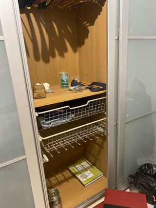2 Armarios con Puertas de Cristal y Aluminio