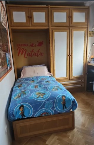 Cama juvenil 90cm con armario