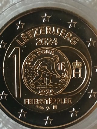 Moneda 2 Euros Conmemorativa Luxemburgo 2024