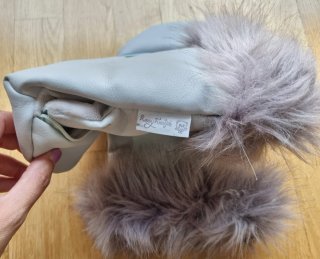 Manoplas para carrito de bebé grises