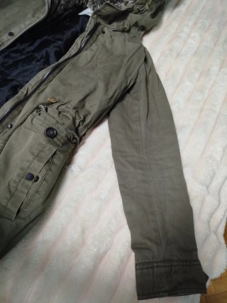 Parka mujer verde con capucha