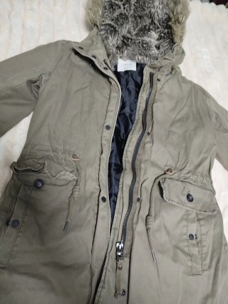 Parka mujer verde con capucha