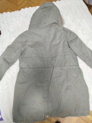 Parka mujer verde con capucha