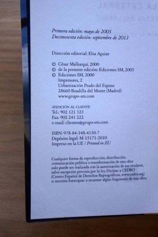 La catedral. Los libros de César Mallorquí