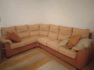Sofá de Tela a Rayas
