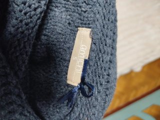 Jersey mujer cuello alto gris