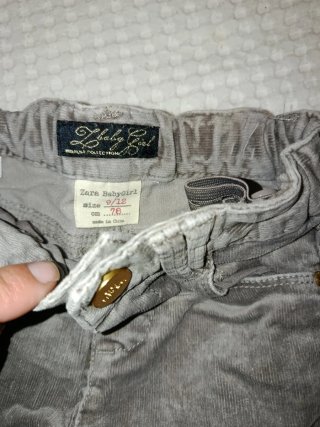 Pantalón pana Zara talla 9-12 meses