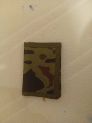 Cartera militar camuflaje hombre