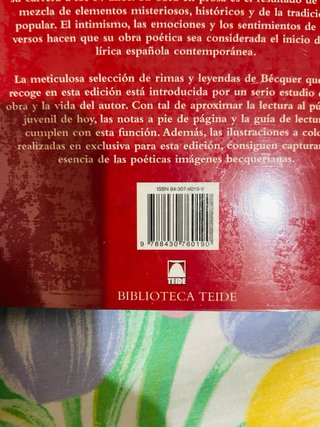 Libro Rimas y Leyendas