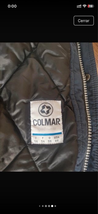 Chaqueta de nieve Colmar azul y gris