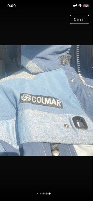 Chaqueta de nieve Colmar azul y gris