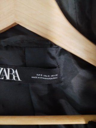 Chaqueta Zara Negra Mujer