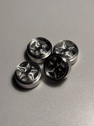 Set de 4 Llantas únicas slot Ferrari 15,8mm