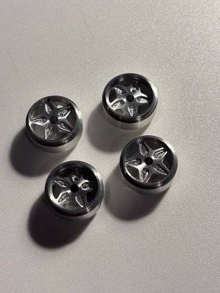 Set de 4 Llantas únicas slot Ferrari 15,8mm